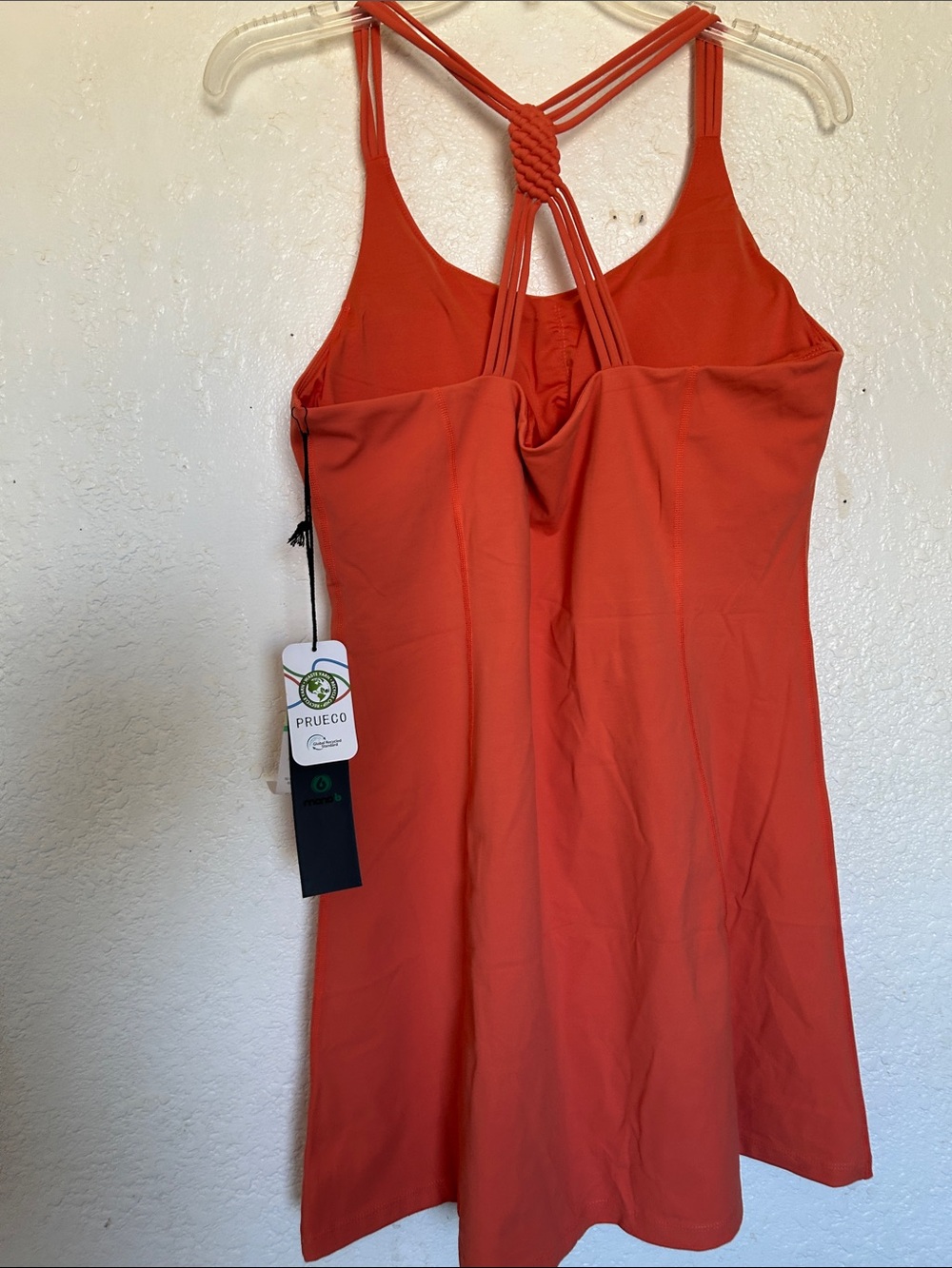 Women’s Orange Strappy Blackout Athletic Dress by PREUCO - Picture 4 of 4